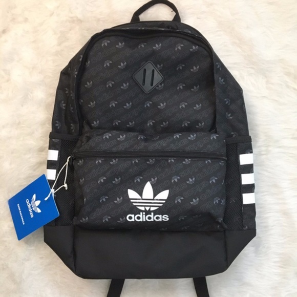 adidas originals trefoil logo black backpack